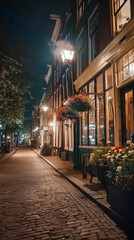 Fototapeta premium street in the city of night