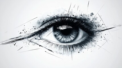 Obraz premium Abstract background with eye