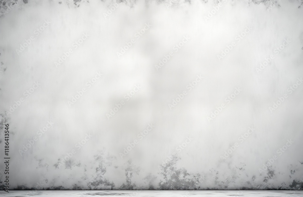 Aufkleber empty room with gray textured wall. room interior design background. blank wall with grunge effect. 