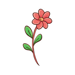 blooming flower vector icon, spring vector illustration - simple illustration of blooming flower perfect for logos, and spring -themed designs.