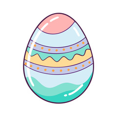 easter egg vector icon, spring vector illustration - simple illustration of easter egg perfect for logos, and spring -themed designs.