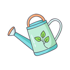 watering can vector icon, spring vector illustration - simple illustration of watering can perfect for logos, and spring -themed designs.