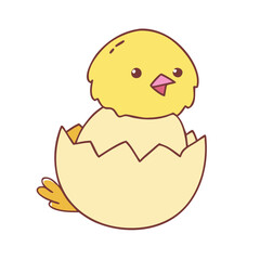 baby chick vector icon, spring vector illustration - simple illustration of baby chick perfect for logos, and spring -themed designs.