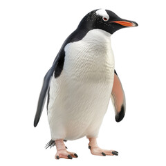 Obraz premium Realistic Penguin Illustration on Clean transparent background Ideal for Various Creative Projects