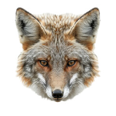 Obraz premium Realistic Jackal Face Isolated on Clean transparent background for Wildlife and Nature Illustrations