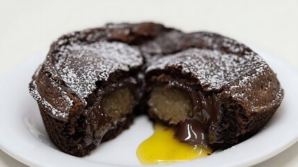 Molten Chocolate Lava Cake  Dessert  Sweet Treat  Confectionery  Food Photography