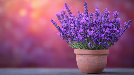 Fototapeta premium a lavender in a vase