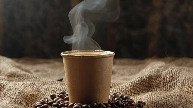 The Coffee Cup with Steam