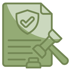 Regulatory Shield Icon Element For Design