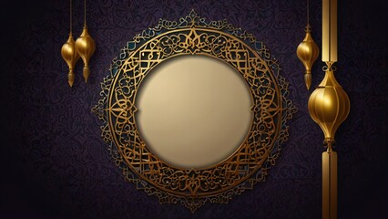 gold frame on the wall