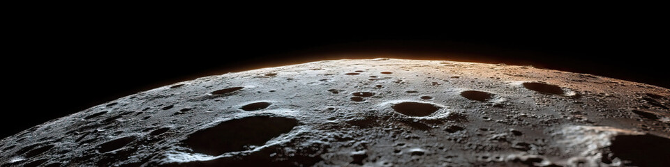 Cratered Surface of a Celestial Body