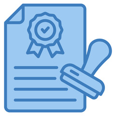Regulatory Stamp Icon Element For Design