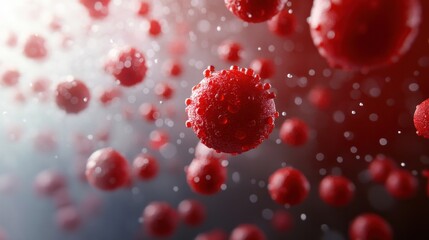 design element. 3d illustration. rendering. Coronavirus outbreak. Pandemic. Medical health risk. Disease cells