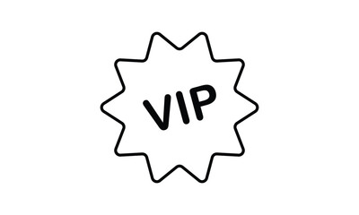 VIP icon. stores, markets and mobile applications, sticker for printed products. Vector illustration