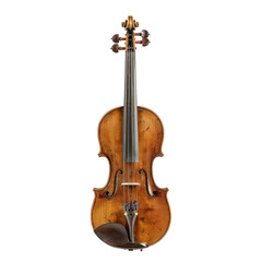 Elegant Violin Isolated on Clean transparent background for Artistic and Musical Visuals in Photorealistic Style