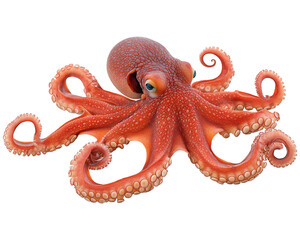 Obraz premium octopus isolated on white background