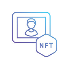 Fototapeta premium Nft Photo vector icon