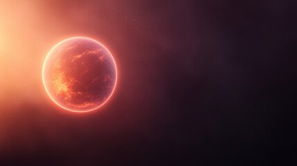 Obraz premium Planet Earth with Glowing Sunrise in Space Showing Realistic Blue Atmosphere and Celestial Details for Science Fiction and Astronomical Design Projects