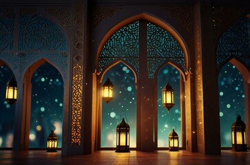 interior of the mosque
