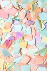 Torn Paper Layers Little Rainbow Confetti Colour Delicate Abstract Gentle Texture Background