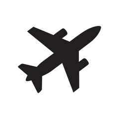 Airplane silhouette icon Vector 