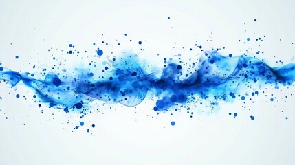 Fototapeta premium Abstract background with blue dots and connection lines, a digital technology banner for website design or business concept vector illustration on a white background