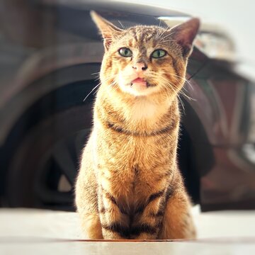 cat on the table