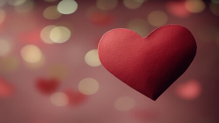 Handwritten note in red envelope soft pink background romantic theme heartfelt gesture close-up view