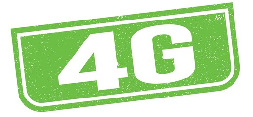 4G text written on green stamp sign.