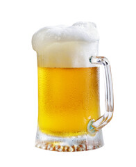 mug of beer isolated on transparent background