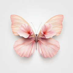 butterfly with wings resembling delicate flower petals, showcasing beauty and elegance