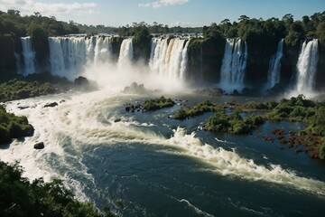 Fototapeta premium Stunning waterfall Argentina