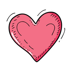 hand drawn heart vector icon, mother’s day vector illustration - simple illustration of hand drawn heart perfect for logos, and mother’s day -themed designs.