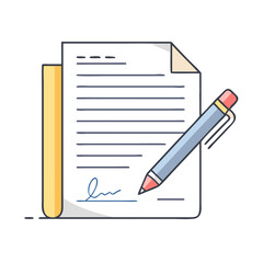 handwritten letter vector icon, mother’s day vector illustration - simple illustration of handwritten letter perfect for logos, and mother’s day -themed designs.