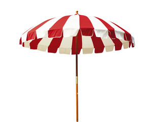 Red And White Beach Umbrella