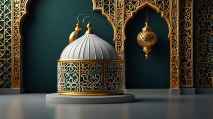 golden dome of the mosque