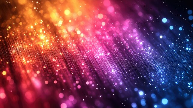 Abstract colorful bokeh lights background.