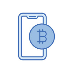 Cryptocurrency vector icon
