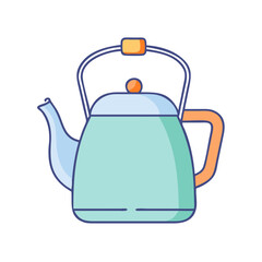 mom s tea kettle vector icon, mother’s day vector illustration - simple illustration of mom s tea kettle perfect for logos, and mother’s day -themed designs.