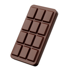 3D icon sweet chocolate valentine's day, Chocolate bar with love, Valentine's Day Concept theme design