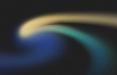 Light and dark Blue yellow glow grainy abstract background. 4K Digital grainy gradient. Grainy black noise texture poster header cover wallpaper banner backdrop design template