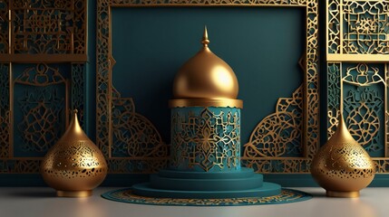 arabic islamic calligraphy of mosque
