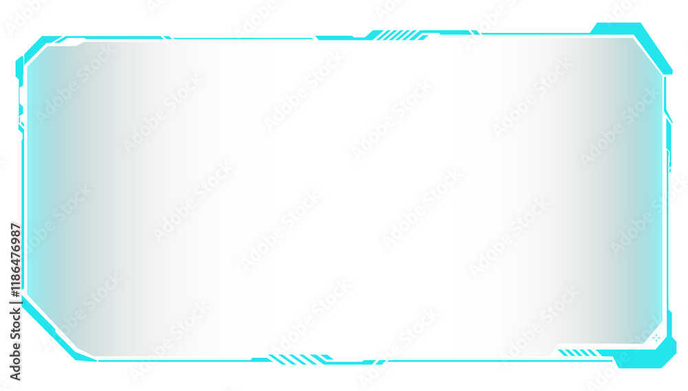 Poster digital technology style line and element on transparent background