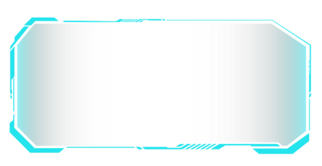 Digital technology style line and element on transparent background