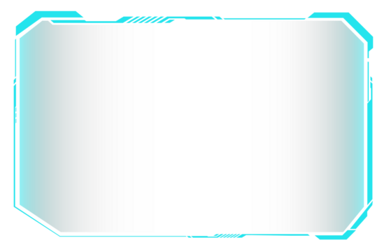 Digital technology style line and element on transparent background