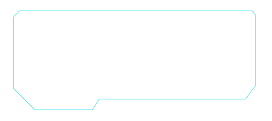 Digital technology style line and element on transparent background