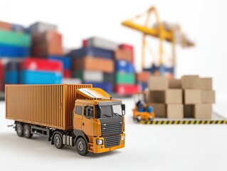 Logistics Coordinator - Logistics coordinator managing the flow of goods and coordinating shipments, in a logistics or warehouse setting, on a White Background.