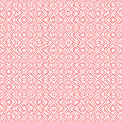 Seamless Pink Concentric Circle Pattern &ndash; Modern Geometric Background Design
