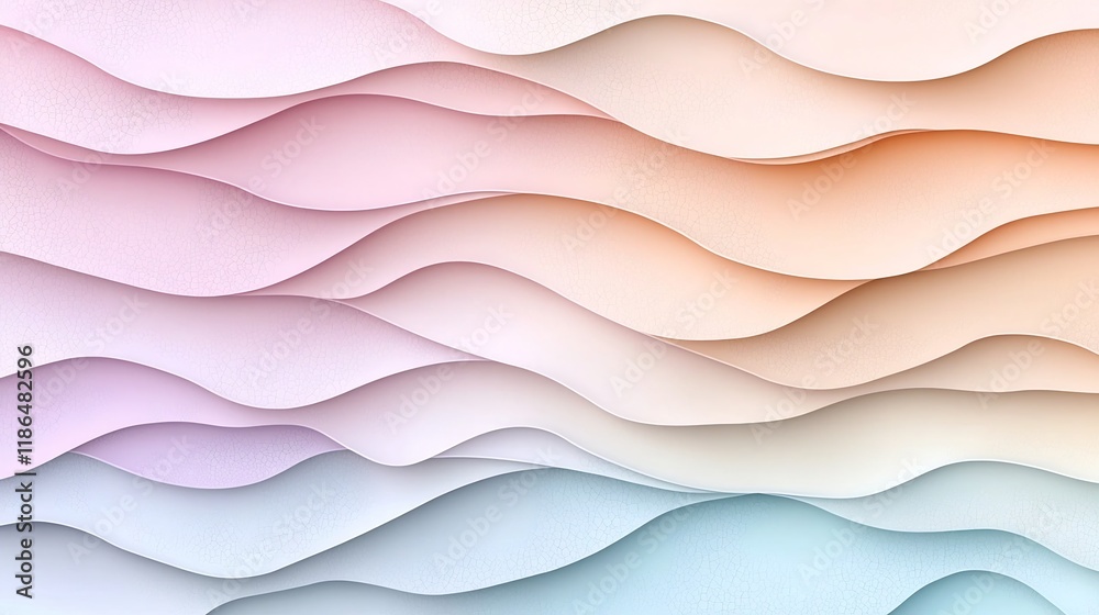 Poster tranquil pastel gradient abstract textured design for minimal aesthetic background delicate soft and