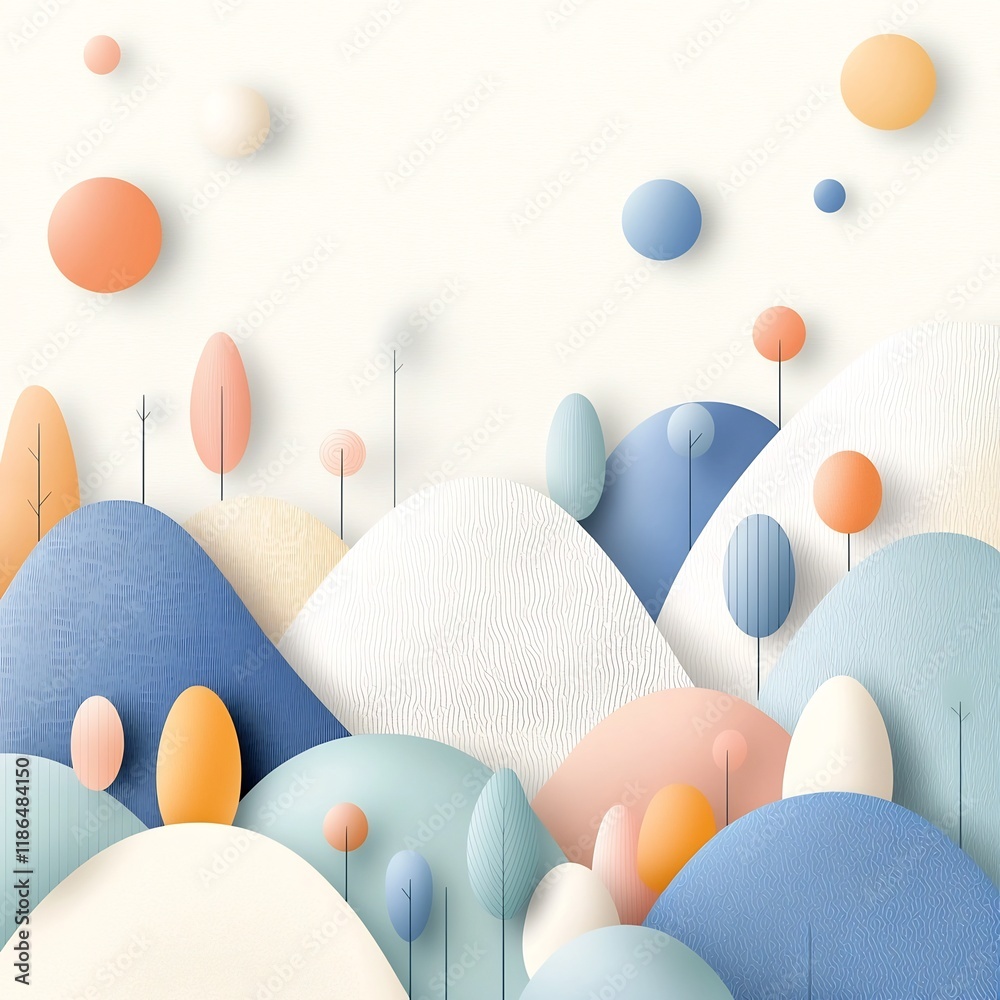 Poster elegant and minimalistic gradient patterns with organic shapes and abstract textures this digital sh